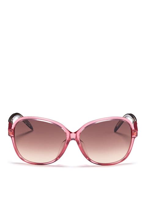 gucci pink round sunglasses|Gucci oversized round sunglasses.